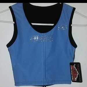 NWT Baby Blue Hardcore Gear Crop Top.